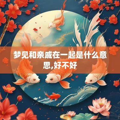 梦见和亲戚在一起是什么意思,好不好