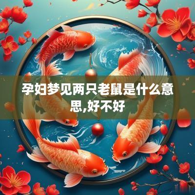 孕妇梦见两只老鼠是什么意思,好不好