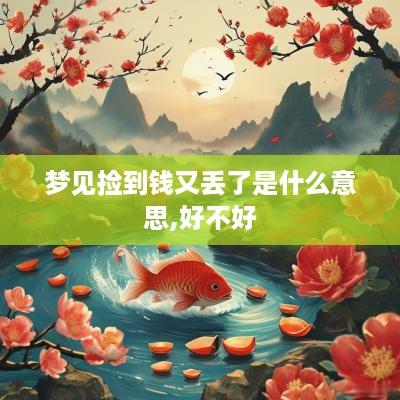 梦见捡到钱又丢了是什么意思,好不好