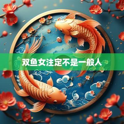 双鱼女注定不是一般人
