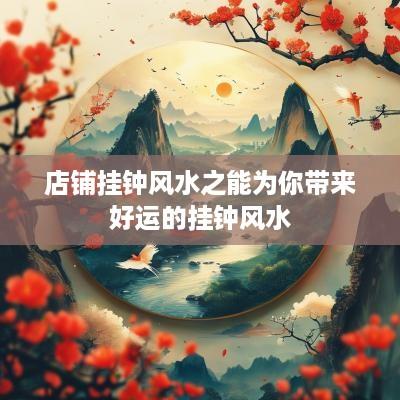 店铺挂钟风水之能为你带来好运的挂钟风水