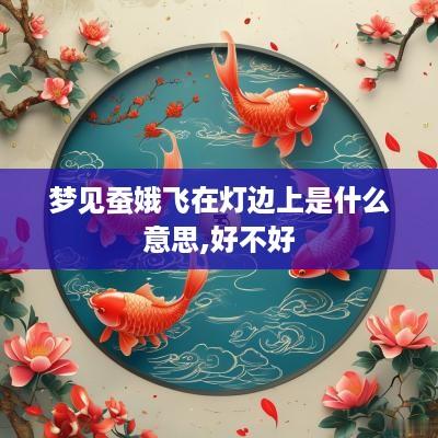 梦见蚕娥飞在灯边上是什么意思,好不好