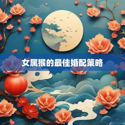 女属猴的最佳婚配策略