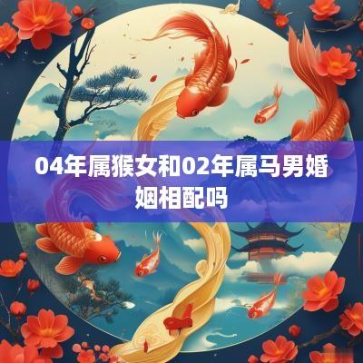 04年属猴女和02年属马男婚姻相配吗