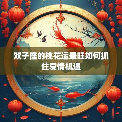 双子座的桃花运最旺如何抓住爱情机遇
