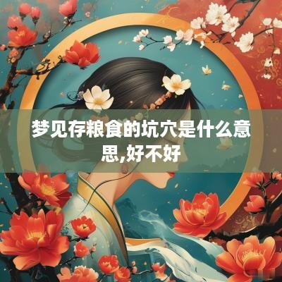 梦见存粮食的坑穴是什么意思,好不好