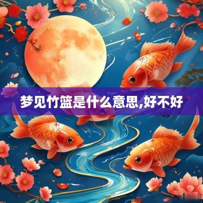 梦见竹篮是什么意思,好不好