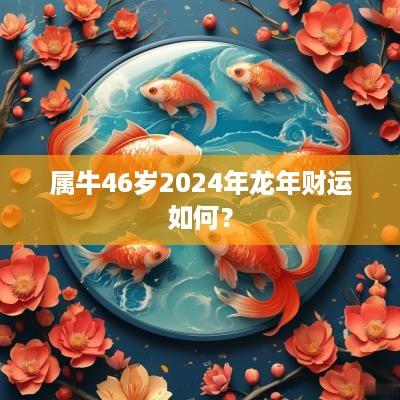 属牛46岁2025年蛇年财运如何？