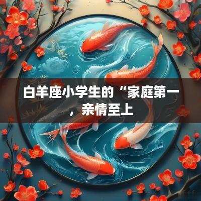 白羊座小学生的“家庭第一，亲情至上