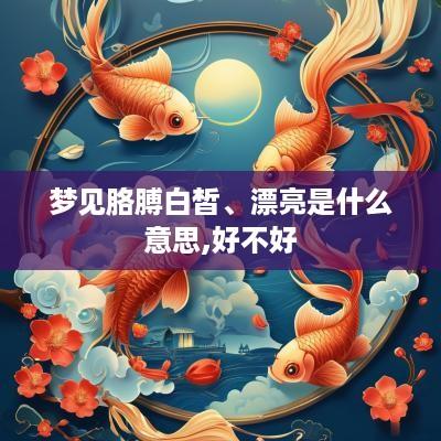 梦见胳膊白皙、漂亮是什么意思,好不好