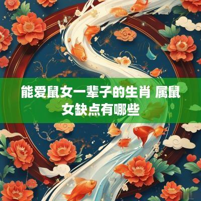 能爱鼠女一辈子的生肖 属鼠女缺点有哪些