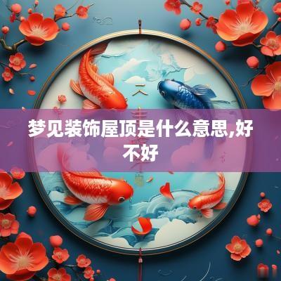 梦见装饰屋顶是什么意思,好不好