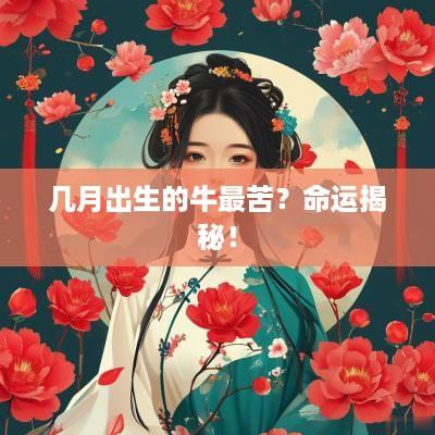 几月出生的牛最苦？命运揭秘！