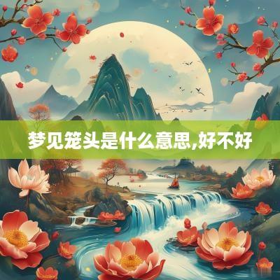 梦见笼头是什么意思,好不好