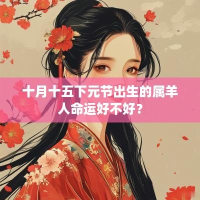 十月十五下元节出生的属羊人命运好不好？