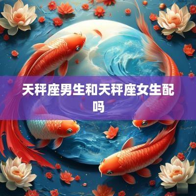 天秤座男生和天秤座女生配吗