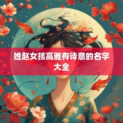 姓赵女孩高雅有诗意的名字大全