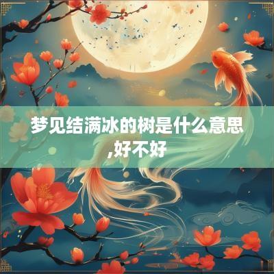 梦见结满冰的树是什么意思,好不好