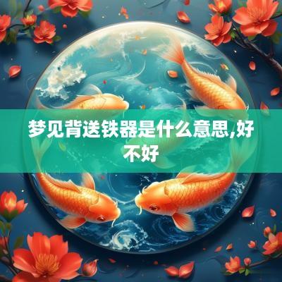 梦见背送铁器是什么意思,好不好