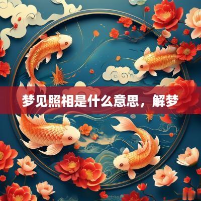 梦见照相是什么意思，解梦