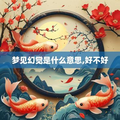 梦见幻觉是什么意思,好不好