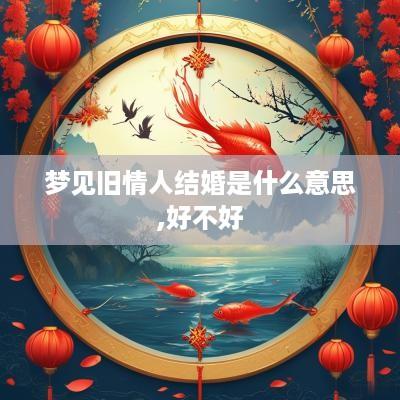 梦见旧情人结婚是什么意思,好不好