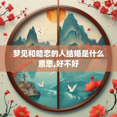 梦见和暗恋的人结婚是什么意思,好不好
