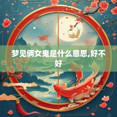 梦见俩女鬼是什么意思,好不好