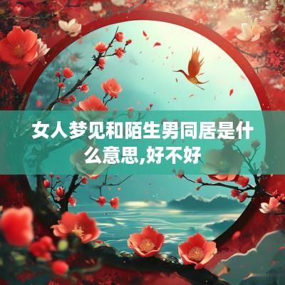 女人梦见和陌生男同居是什么意思,好不好