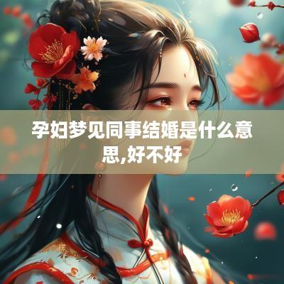 孕妇梦见同事结婚是什么意思,好不好