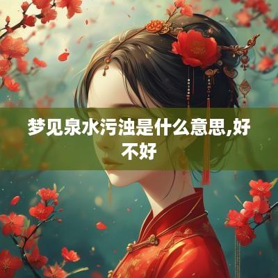 梦见泉水污浊是什么意思,好不好