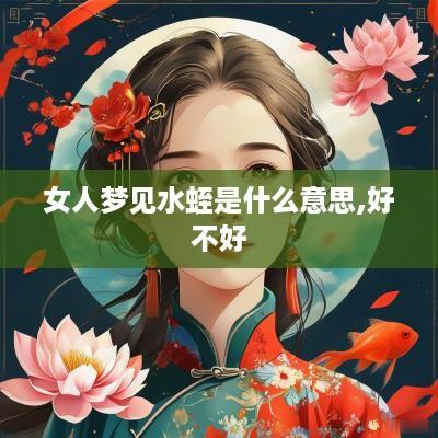 女人梦见水蛭是什么意思,好不好