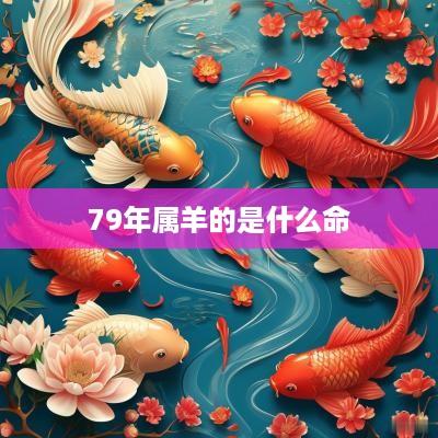 79年属羊的是什么命
