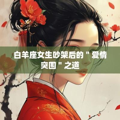 白羊座女生吵架后的＂爱情突围＂之道