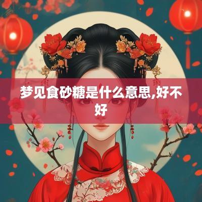 梦见食砂糖是什么意思,好不好
