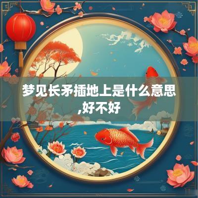 梦见长矛插地上是什么意思,好不好