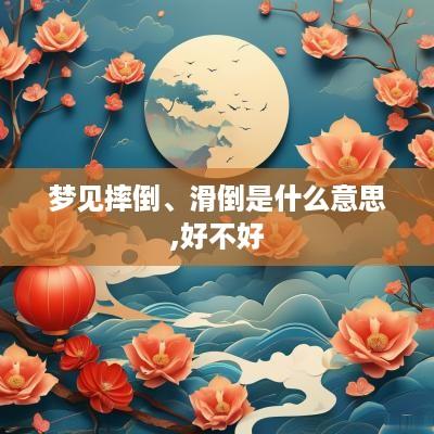 梦见摔倒、滑倒是什么意思,好不好