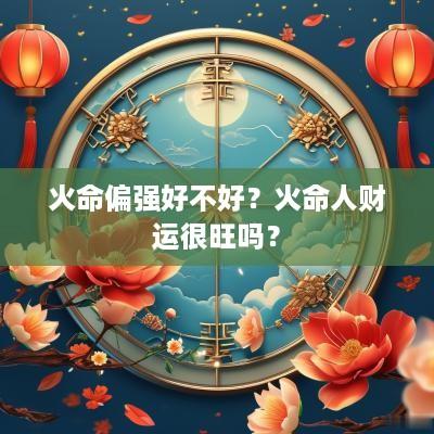 火命偏强好不好？火命人财运很旺吗？