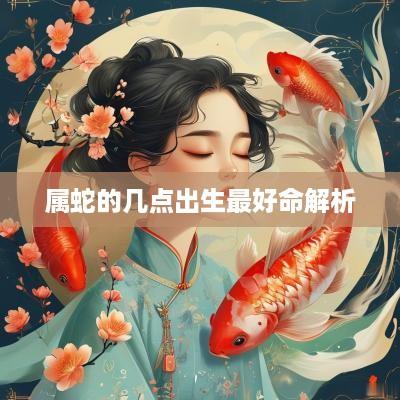 属蛇的几点出生最好命解析
