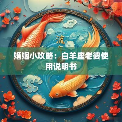 婚姻小攻略：白羊座老婆使用说明书
