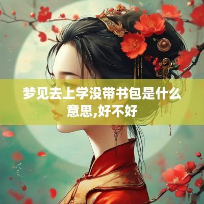 梦见去上学没带书包是什么意思,好不好