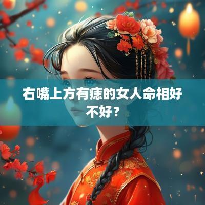 右嘴上方有痣的女人命相好不好？