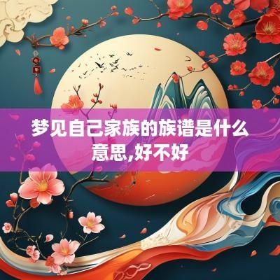 梦见自己家族的族谱是什么意思,好不好