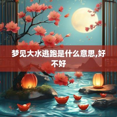 梦见大水逃跑是什么意思,好不好