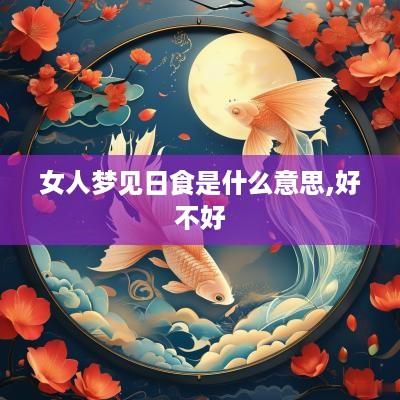 女人梦见日食是什么意思,好不好