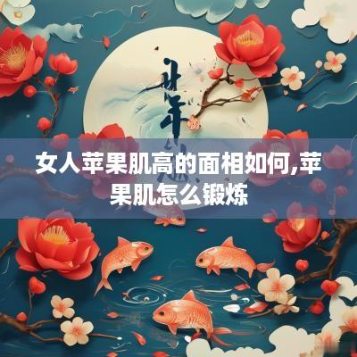 女人苹果肌高的面相如何,苹果肌怎么锻炼