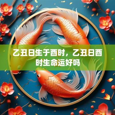 乙丑日生于酉时，乙丑日酉时生命运好吗