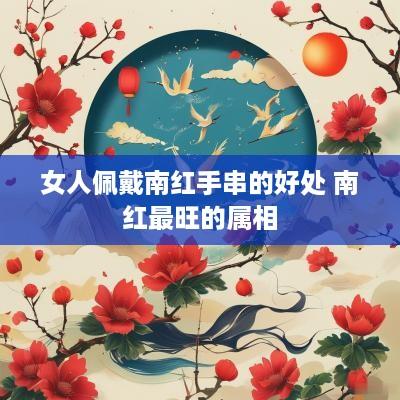 女人佩戴南红手串的好处 南红最旺的属相
