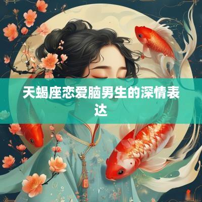 天蝎座恋爱脑男生的深情表达