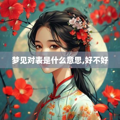 梦见对表是什么意思,好不好